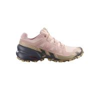 Salomon - Chaussures de trail - Speedcross 6 W Tapioca/Shadow Gray pour Femme - Taille 40 - Rose Rose 40