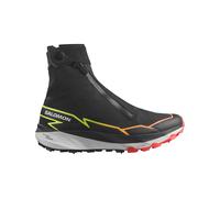 Salomon - Chaussures de trail - Winter Cross Spike Black/Fiery Coral/Safety Yellow - Taille 43 1/3 - Noir Noir 43 1/3