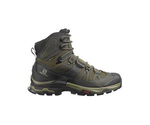 Salomon - Chaussures de trekking en GORE-TEX - Quest 4 GTX M Olive Night/Peat en Cuir - Taille 40 2/3 - Kaki Kaki 40 2/3