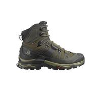 Salomon - Chaussures de trekking en GORE-TEX - Quest 4 GTX Olive Night / Peat / Safari pour Homme en Cuir - Taille 8 UK - Kaki Kaki 8 UK