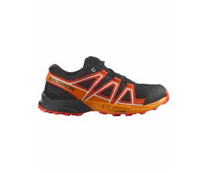 Salomon - Chaussures outdoor - Speedcross J Black / Cherry Tomato / Turmeric - Taille Enfant 37 - Rouge Rouge 37