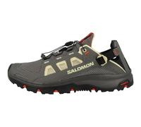SALOMON Chaussures Techamphibian 5, Sandales de sport pour homme, Pewter/Moth/Fiery Red, 45 1/3 EU, Pewter Moth Fiery Red, 45 1/3 EU