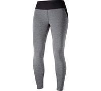 Salomon, Collant de Compression pour Course à pied, Pour Femme, AGILE LONG TIGHT, Jersey, Gris (Forged Iron), Taille: XS, L40366000