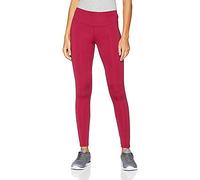 Salomon, Collant de Compression pour Course à pied, Pour Femme, AGILE LONG TIGHT, Jersey, Rouge (Beet Red), Taille: M, L40363600