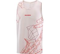 Salomon - Débardeur de running stretch et ultraléger - S/Lab Speed Singlet M Lilac Ash Fiery Red pour Homme - Taille XL - Beige Beige XL