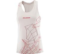 Salomon - Débardeur de running stretch, respirant et ultraléger - S/Lab Speed Singlet W Lilac Ash Fiery Red pour Femme - Taille M - Beige Beige M