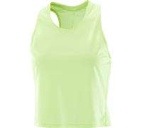 Salomon - Débardeur de running ultraléger et respirant avec maintien thermique - Sense Aero Short Tank W Butterfly pour Femme - Taille S - Jaune Jaune S