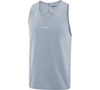 Salomon - Débardeur de running ultraléger et respirant - Sense Aero Singlet GFX M Trade Winds Pearl Blue pour Homme - Taille XL - Gris Gris XL