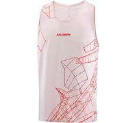 Salomon - Débardeur respirant et léger - S/Lab Speed Singlet M Lilac Ash pour Homme - Taille M - Beige Beige M