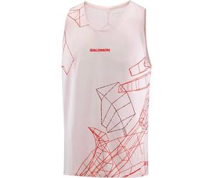 Salomon - Débardeur respirant et léger - S/Lab Speed Singlet M Lilac Ash pour Homme - Taille M - Beige Beige M