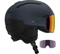 Salomon Driver Prime dress blue Sigma poppy red + spare visor - S = 53 - 56 cm