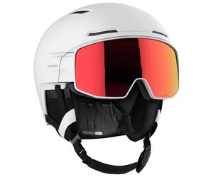 Salomon - Driver Prime Sigma Photo Mips White Poppy Red - L - Casque visière
