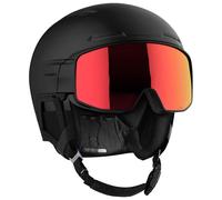 Salomon - Driver Prime Sigma Plus Black Poppy Red + Ice Blue - S - Casque de ski avec visière