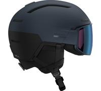 Salomon - Casque à visière photochromique - Driver Prime Sigma Photo Mips Dress Blue en Laine - Taille M - Bleu Bleu M