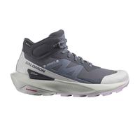 Salomon - Chaussures de randonnée en GORE-TEX - Elixir Activ Mid GTX W India Ink/Glacier Gray/Orchid Petal pour Femme - Taille 5,5 UK - Gris Gris 5,5 UK