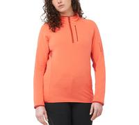 Salomon ESSENTIAL LTWARM HZ W Sweatshirt L Rouge