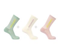 Salomon - Everyday Crew 3-Pack - Chaussettes multifonctions - EU 39-41 - ice flow / vanilla cream 12 / 1009 tcx / lilac ash