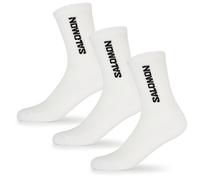 Salomon Chaussettes Everyday Crew – Lot de 3 – Mixte – Blanc – Taille 39-41 – Modèle 2026