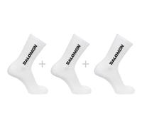 Salomon Everyday Lot de 3 Chaussettes mi-Mollet Ras du Cou, Confort Classique en Coton mélangé, Poignet sûr pour Le Pied, Soutien élastique de la voûte Plantaire pour Les Pieds sensibles