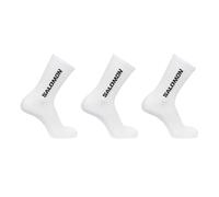 Salomon Everyday Lot de 3 Chaussettes mi-Mollet Ras du Cou, Confort Classique en Coton mélangé, Poignet sûr pour Le Pied, Soutien élastique de la voûte Plantaire pour Les Pieds sensibles