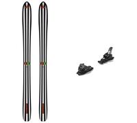 Salomon - Fixations de ski alpin - Pack Dpart 1.0 Black/White/Neon Punch - Blanc Blanc 170 cm,180 cm