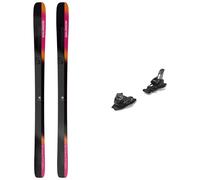 Salomon - Fixations de ski alpin - Pack Stance 96 Black/Fiery Coral/Neon Peach 2025 - Noir Noir 168 cm,176 cm
