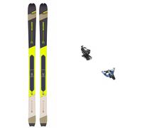 Salomon - Fixations de ski de randonnée - Pack Mtn 84 Pure Rainy/Lime 2024 en Aluminium - Gris Gris 164 cm,172 cm