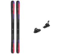 Salomon - Fixations de ski de randonnée - Pack Stance 102 Black/Coral/R 2025 en Aluminium - Noir Noir 190 cm