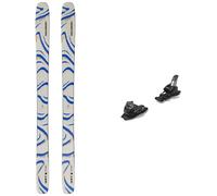 Salomon - Fixations de ski freeride/freestyle - Pack Qst 106 Almond Milk 2026 - Violet Violet 165 cm,173 cm,181 cm,189 cm