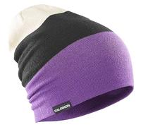 Salomon Flatspin Reversible Bonnet Unisexe, Idéal pour le Ski, le Snowboard, la Randonnée et la Course à Pied, Violet, Taille Unique