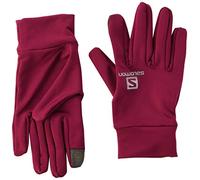 Salomon Gants de Course à Pied Légers Unisexe, Adaptés aux Écrans Tactiles, AGILE GLOVE U, Taille: L, Rouge, L39795300
