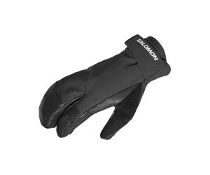 Salomon - Gants en GORE-TEX et PrimaLoft® - QST Paw GTX Gloves U Deep Black en Cuir - Taille S - Noir Noir S