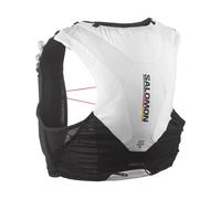 Salomon - Gilet de trail - Adv Skin 5 Race Flag Set Black/White - Taille M - Blanc Blanc M
