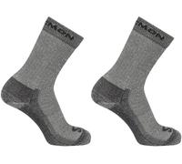 Salomon Heavy Crew 2 Pack Walking Sock Unisex Gris M 5.5-7 Male