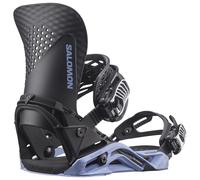 Salomon - Hologram Black Brunera Blue - M - Fix Snowboard
