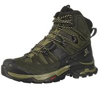 Salomon - Chaussures de trekking en GORE-TEX - Quest 4 GTX Olive Night / Peat / Safari pour Homme en Cuir - Taille 7,5 UK - Kaki Kaki 7,5 UK