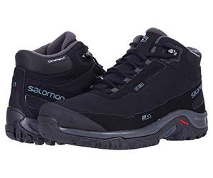 SALOMON Homme Shelter Cs Wp Walking Shoe, Noir Black Ebony Black, 44 EU