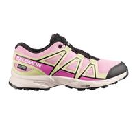 Salomon - Kid's Speedcross Waterproof - Chaussures de trail - EU 34 - dawn pink / acid lime / black
