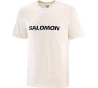 T-shirt Salomon Logo manches courtes blanc crème - M