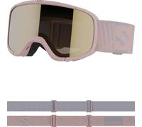 Salomon Lumi Access Masque de Ski Unisexe pour Enfant, Champ de Vision Élargi, Idéal pour le Ski et le Snowboard, Orange, Taille Unique