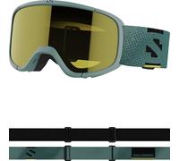 Salomon Lumi Access Masque de Ski Unisexe pour Enfant, Champ de Vision Élargi, Idéal pour le Ski et le Snowboard, Bleu, Taille Unique