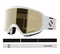 Salomon Lumi Access Masque, Masque Ski Anti-buée Unisexe pour Trail Running et Sports Outdoor, Blanc/Or