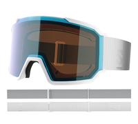SALOMON - Masques ski et snowboard - S/View 3 Photo Rainy White / Blue - S1-S3 - male