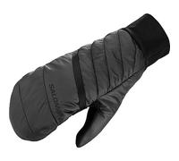 Salomon Mtn Overmitten Moufles Imperméables Unisexe, Parfaits pour le Ski, le Snowboard et la Randonnée, Deep Black, M/L