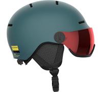 Salomon Orka Visor Casque de Ski pour Enfant, Idéal pour Le Ski et Le Snowboard, Gris, KS 4953