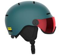 Salomon - Orka Visor North Atlantic Flash Red - L - Casque de ski avec visière