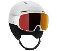 Salomon - Osmo White Sigma Poppy Red - S - Casque de ski avec visière