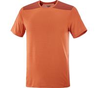 Salomon Outline Short Sleeve Shirt Homme Orange - Hauts légers manches courtes outdoor hommes XL