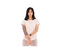 T-shirt Salomon Outline manches courtes blanc beige femme - M
