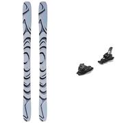 Salomon - Packs (skis + fix) - Skis freeride - Pack QST 100 Cosmic Sky/Dark Grey 2026 en Bois - Gris Gris 172 cm,180 cm,188 cm,164 cm,156 cm